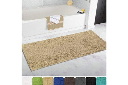 Parent's Choice Blue Embossed PVC Non-Slip Bath Mats, 17.5 x 35.75,  Unisex Bath Mat 