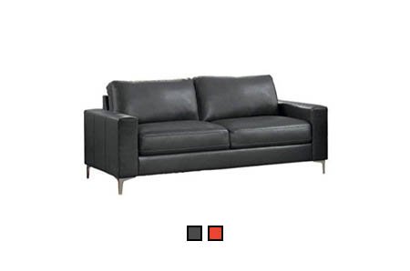 Grey Leather Sofa